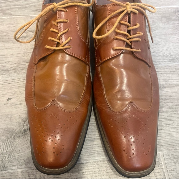 Paulo Solari Brown Wingtip Mens Dress Shoes Size: 11 D - Picture 5 of 8